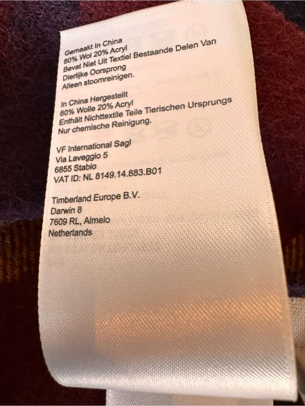 NWT, Timberland XL Scarf/Shawl